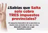Salta implementa un esquema tributario con tres impuestos provinciales