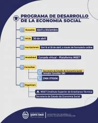 Apertura de Inscripciones al Programa de Desarrollo Emprendedor de la Economía Social