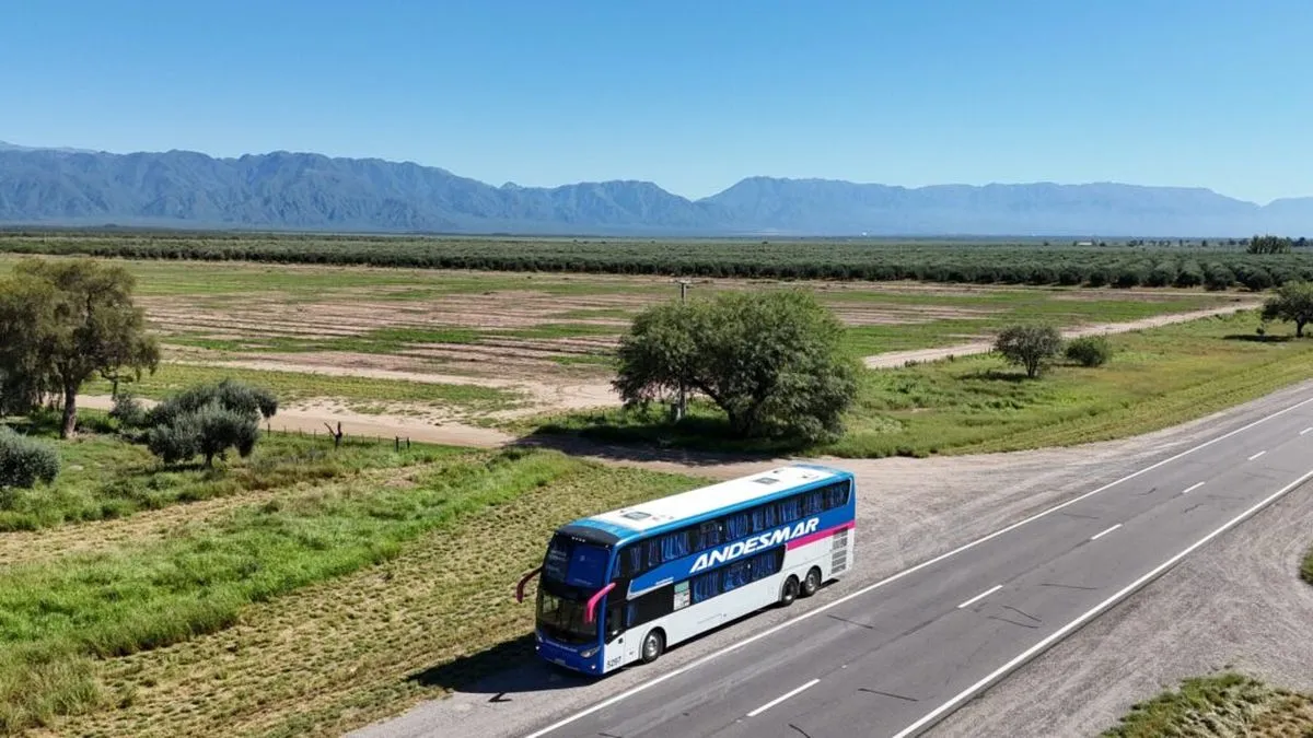 Andesmar Refuerza el Transporte entre Mendoza y San Juan con Nueva Línea de 12 Frecuencias Diarias